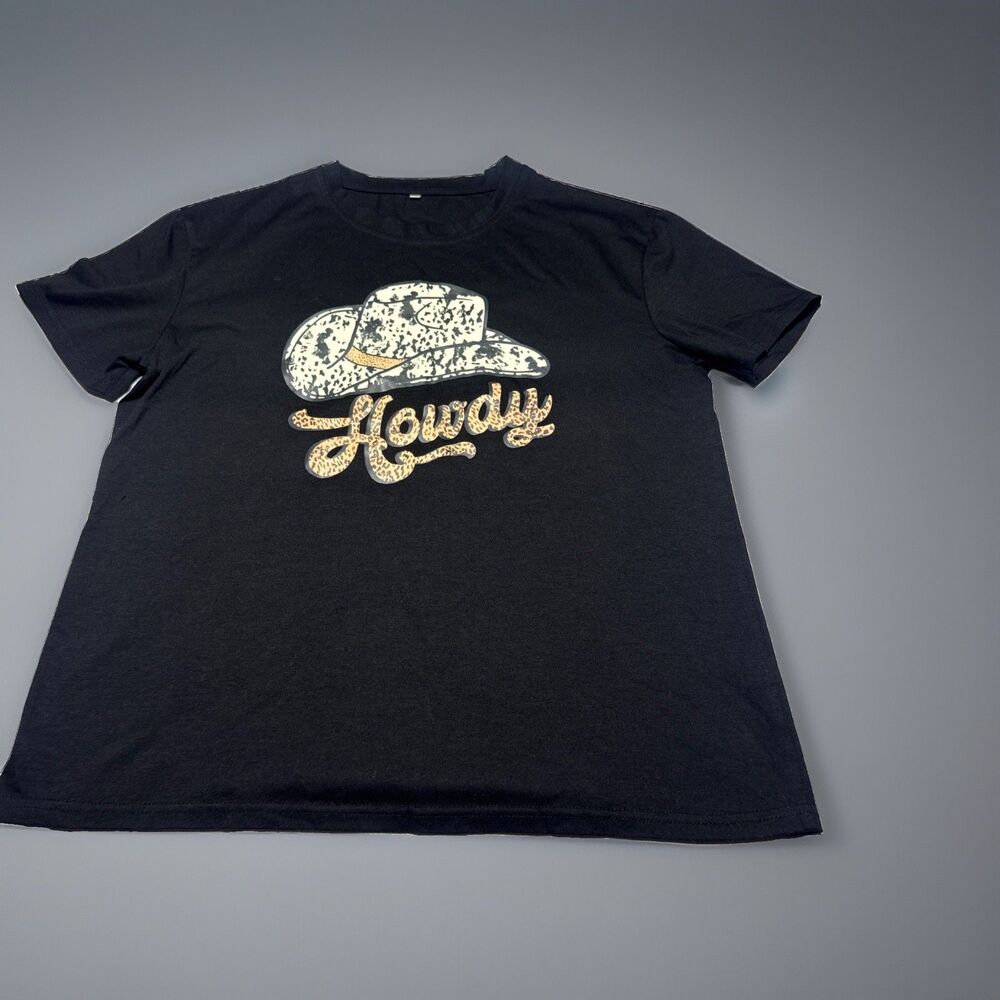 No Brand Black Howdy T-shirt size XL